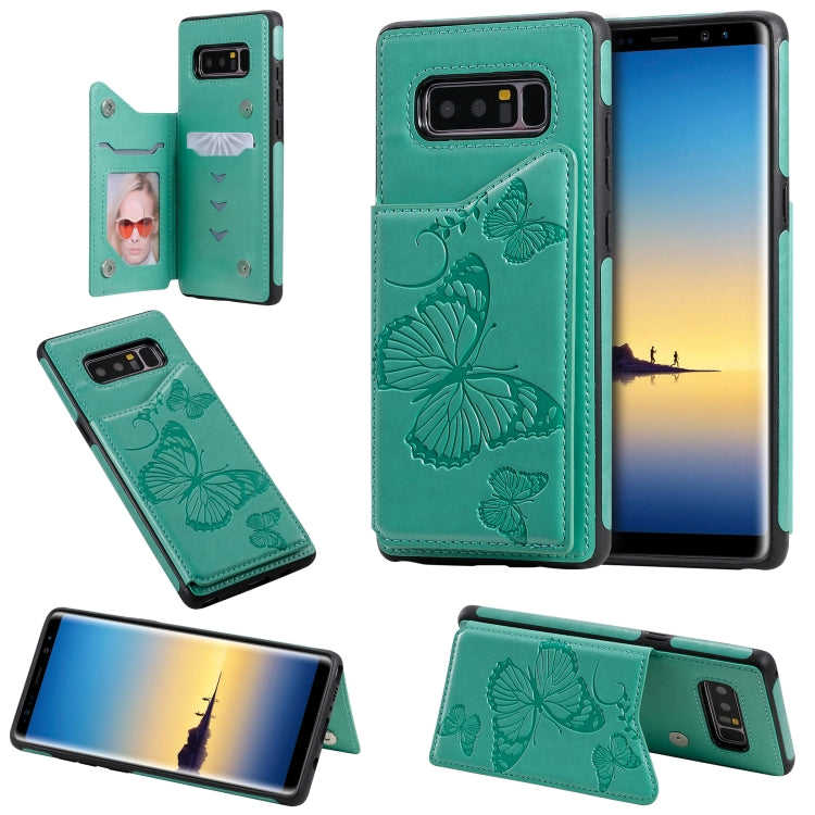 Butterfly Embossing Pattern Shockproof Protective Case with Holder & Card Slots & Photo Frame, For Galaxy A50, For Galaxy Note8, For Galaxy Note10