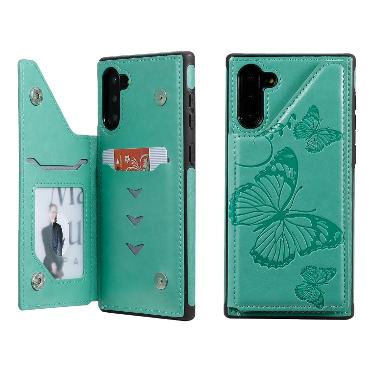 Butterfly Embossing Pattern Shockproof Protective Case with Holder & Card Slots & Photo Frame, For Galaxy A50, For Galaxy Note8, For Galaxy Note10