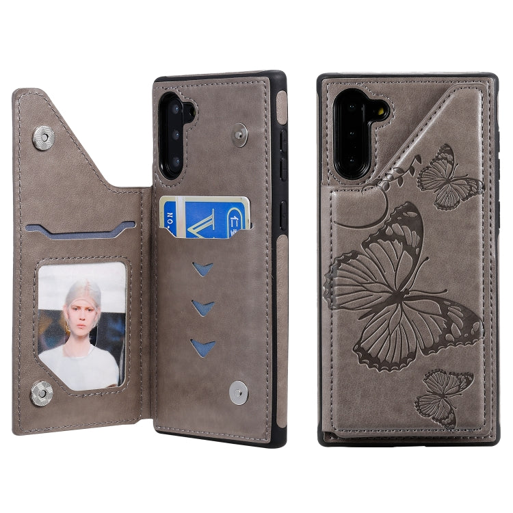 Butterfly Embossing Pattern Shockproof Protective Case with Holder & Card Slots & Photo Frame, For Galaxy A50, For Galaxy Note8, For Galaxy Note10