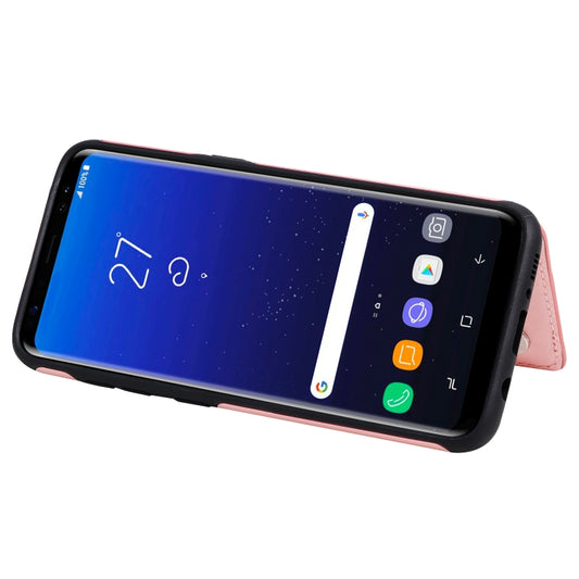 Embossed butterfly Galaxy S9 protective cover with multiple card storage slots