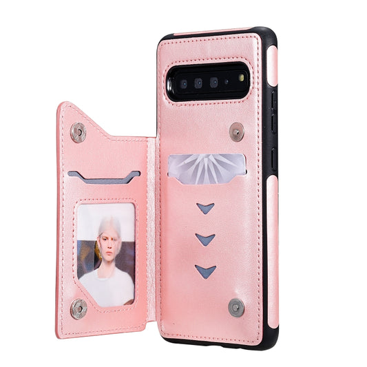 Embossed butterfly pattern Samsung Galaxy S10 phone case with kickstand holder