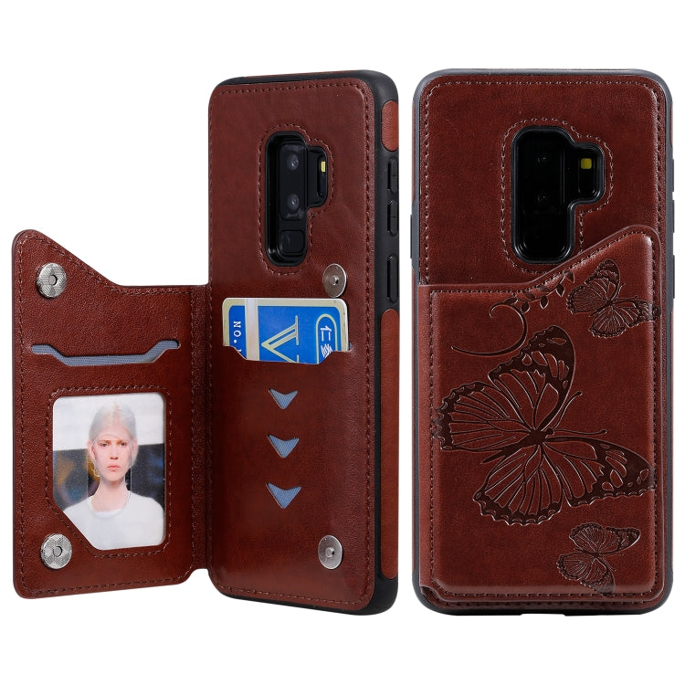 Butterfly Embossing Pattern Shockproof Protective Case with Holder & Card Slots & Photo Frame, For Galaxy S10 5G, For Galaxy S10, For Galaxy S10 Plus