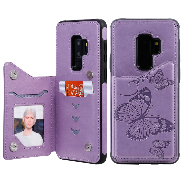 Butterfly Embossing Pattern Shockproof Protective Case with Holder & Card Slots & Photo Frame, For Galaxy S10 5G, For Galaxy S10, For Galaxy S10 Plus