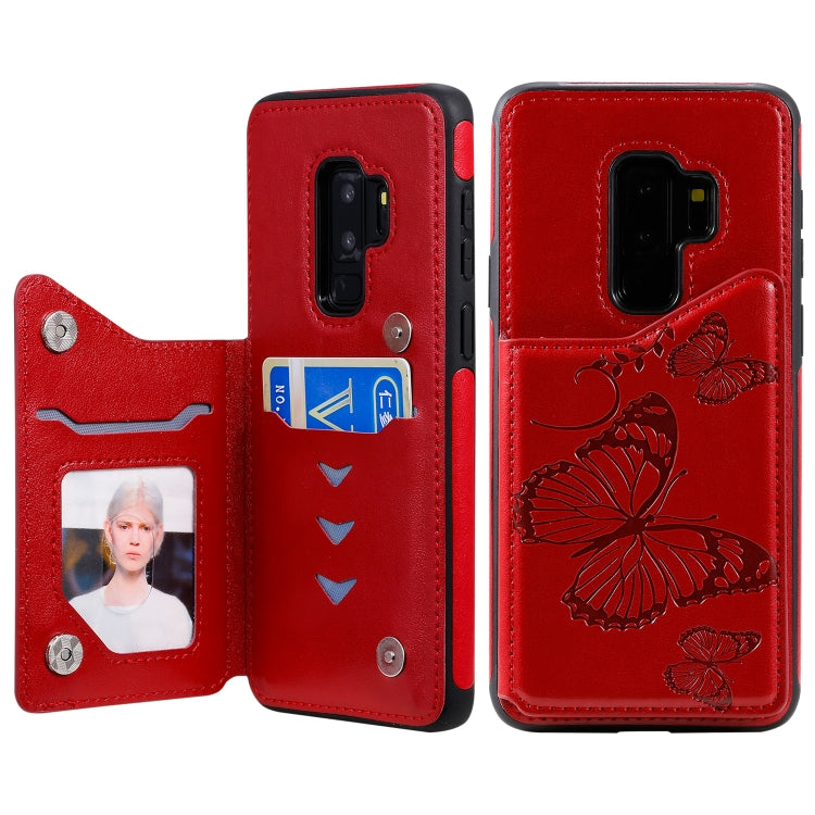 Butterfly Embossing Pattern Shockproof Protective Case with Holder & Card Slots & Photo Frame, For Galaxy S10 5G, For Galaxy S10, For Galaxy S10 Plus