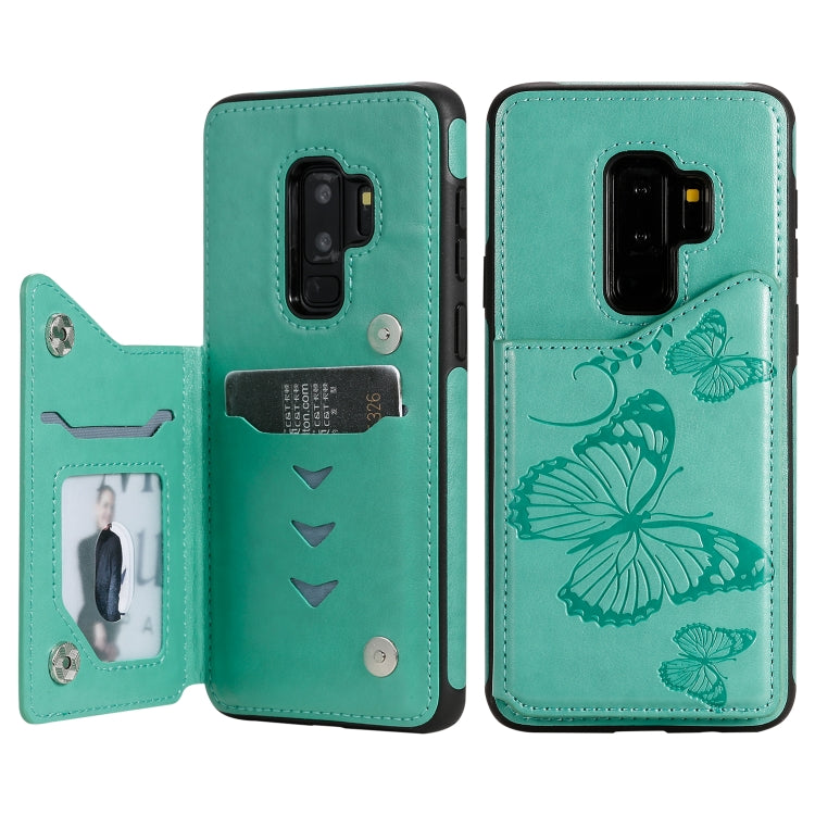 Butterfly Embossing Pattern Shockproof Protective Case with Holder & Card Slots & Photo Frame, For Galaxy S10E, For Galaxy S9 Plus, For Huawei Mate30