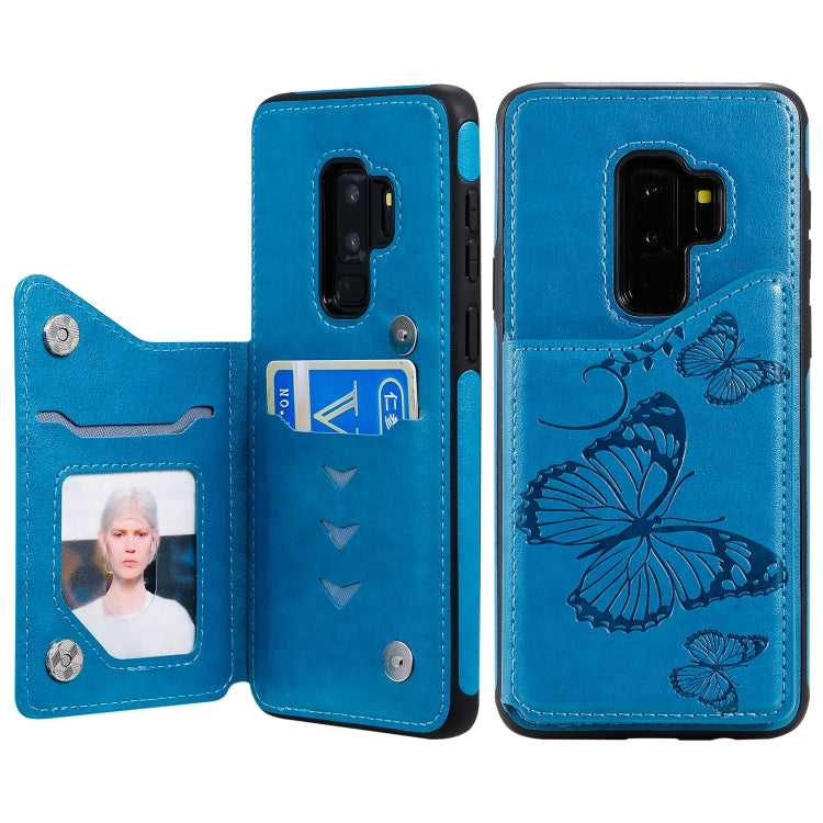Butterfly Embossing Pattern Shockproof Protective Case with Holder & Card Slots & Photo Frame, For Galaxy S10E, For Galaxy S9 Plus, For Huawei Mate30