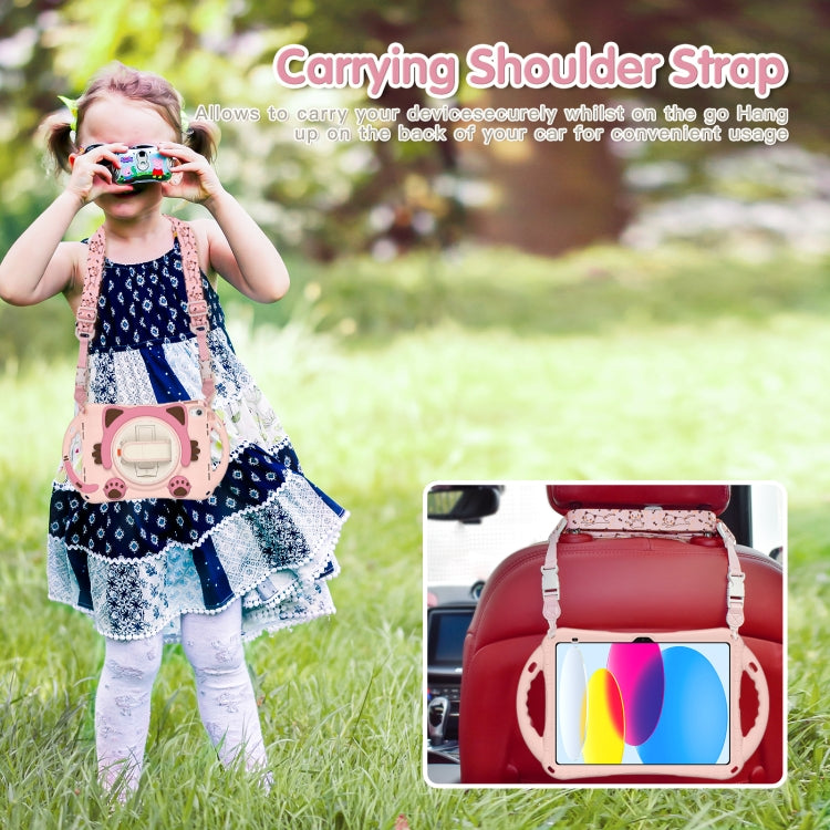 Cute Cat King Kids Shockproof EVA Tablet Case, For iPad 10th Gen 10.9 2022