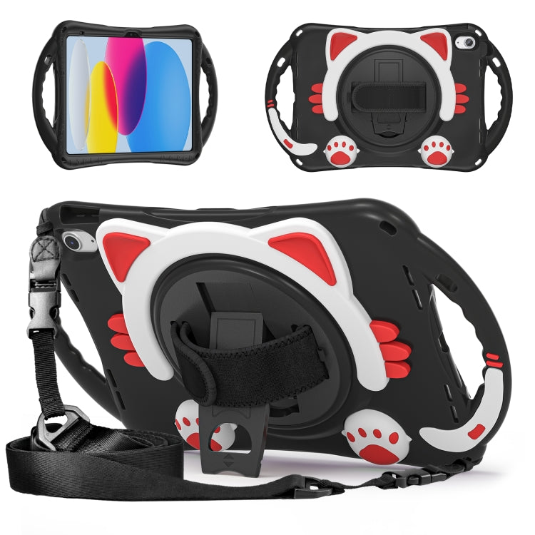 Cute Cat King Kids Shockproof EVA Tablet Case, For iPad 10th Gen 10.9 2022