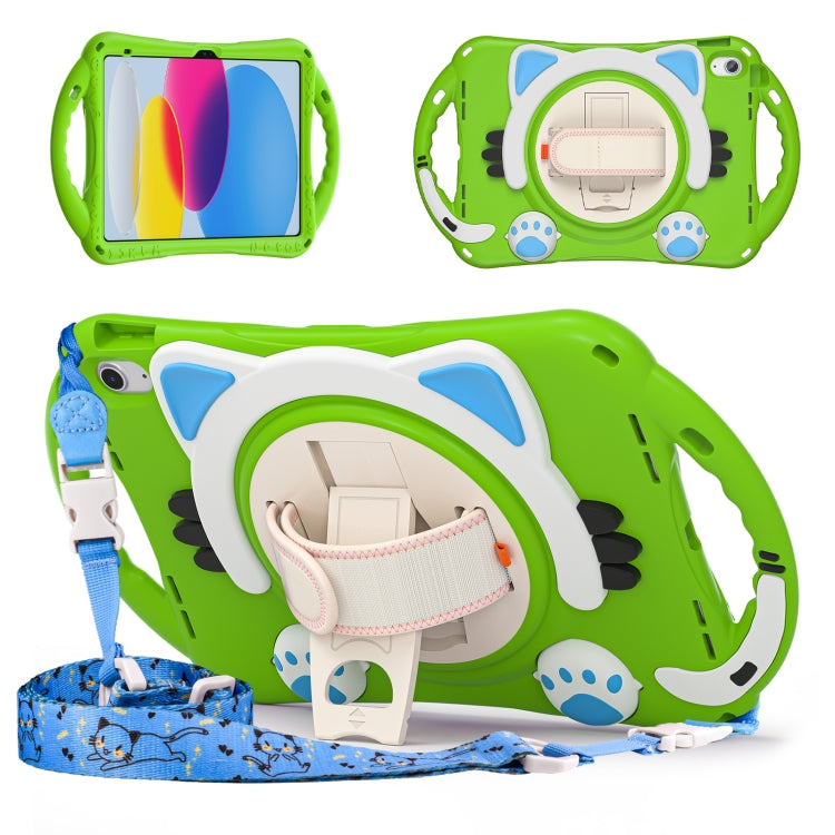 Cute Cat King Kids Shockproof EVA Tablet Case, For iPad 10th Gen 10.9 2022