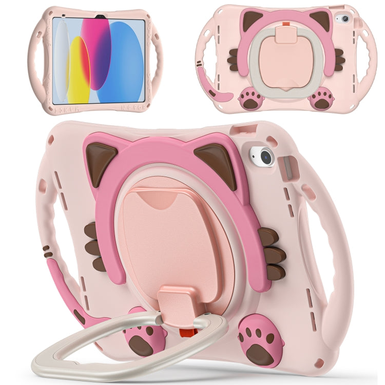 Étui antichoc en EVA pour tablette iPad 10e génération 10.9 (2022) Motif chat mignon