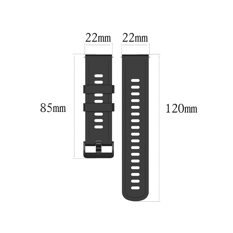 For Xiaomi Watch Color 22mm Quick Release Clasp Silicone Wrist Strap Watchband