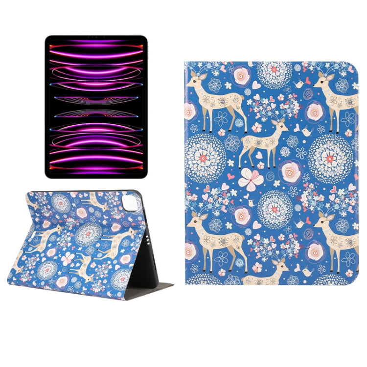 Painted Voltage Pen Slot Tablet Smart Case, For iPad 10th Gen 10.9 2022, For iPad Pro 11 2022/2021/2020/2018 / Air 10.9 2022/2020