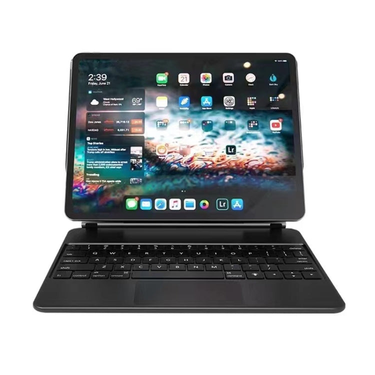 Étui en cuir avec clavier Bluetooth et pavé tactile, pour iPad Air 5/4 10,9 pouces, iPad Pro 11 pouces (2021/2020/2018), iPad Pro 12,9 pouces (2021/2020/2018)