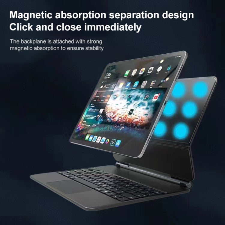 Étui en cuir avec clavier Bluetooth et pavé tactile, pour iPad Air 5/4 10,9 pouces, iPad Pro 11 pouces (2021/2020/2018), iPad Pro 12,9 pouces (2021/2020/2018)
