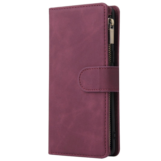 Premium horizontal flip wallet case featuring built-in card holder for OnePlus devices