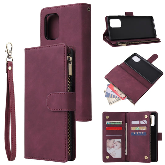 Premium leather flip case Samsung Galaxy S10 Lite S20+ with card slots and wallet