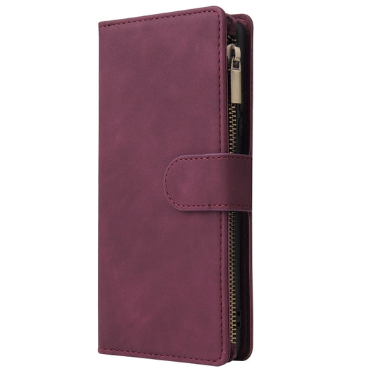 Horizontal leather case Galaxy S20 Ultra featuring built-in photo frame and zipper