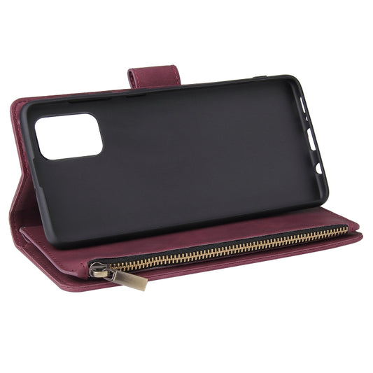 Zipper wallet attachment on Samsung A71 leather flip cover