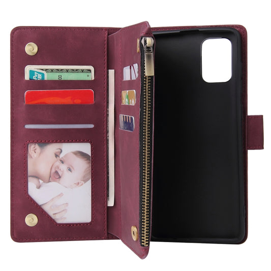 Front view of A71 case with protective flap and magnetic closure detail
