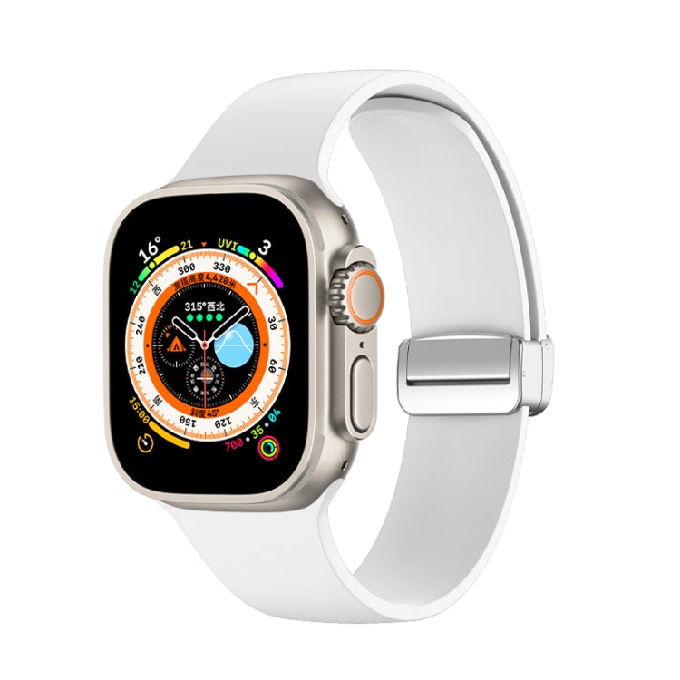 Folding Buckle Silicone Watch Band, For Apple Watch Ultra 49mm