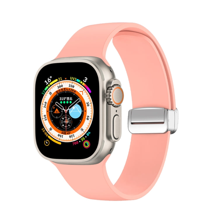 Folding Buckle Silicone Watch Band, For Apple Watch Ultra 49mm