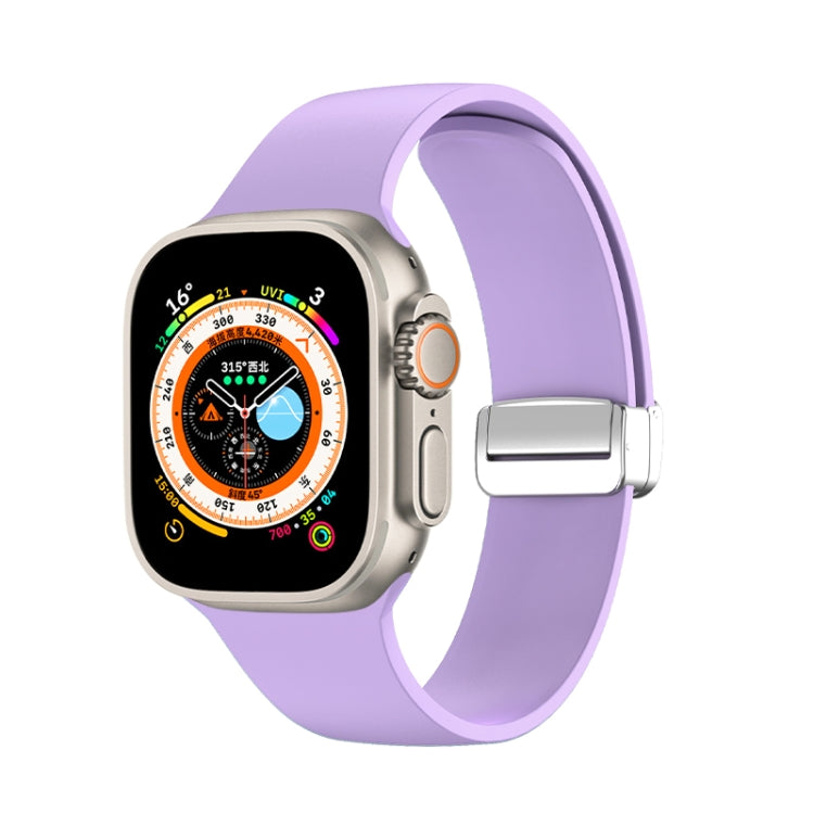 Folding Buckle Silicone Watch Band, For Apple Watch Ultra 49mm