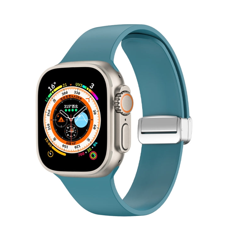 Folding Buckle Silicone Watch Band, For Apple Watch Ultra 49mm