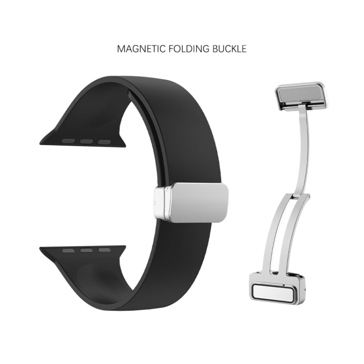 Folding Buckle Silicone Watch Band, For Apple Watch Ultra 49mm