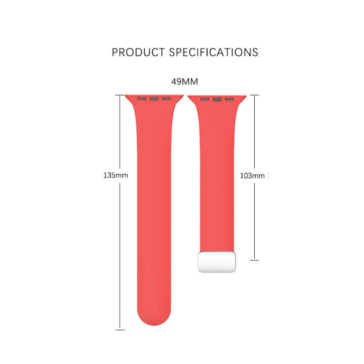 Folding Buckle Silicone Watch Band, For Apple Watch Ultra 49mm