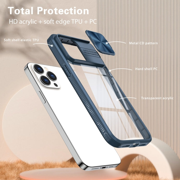 360 Full Body Sliding Camshield Phone Case, For iPhone 14 Pro Max