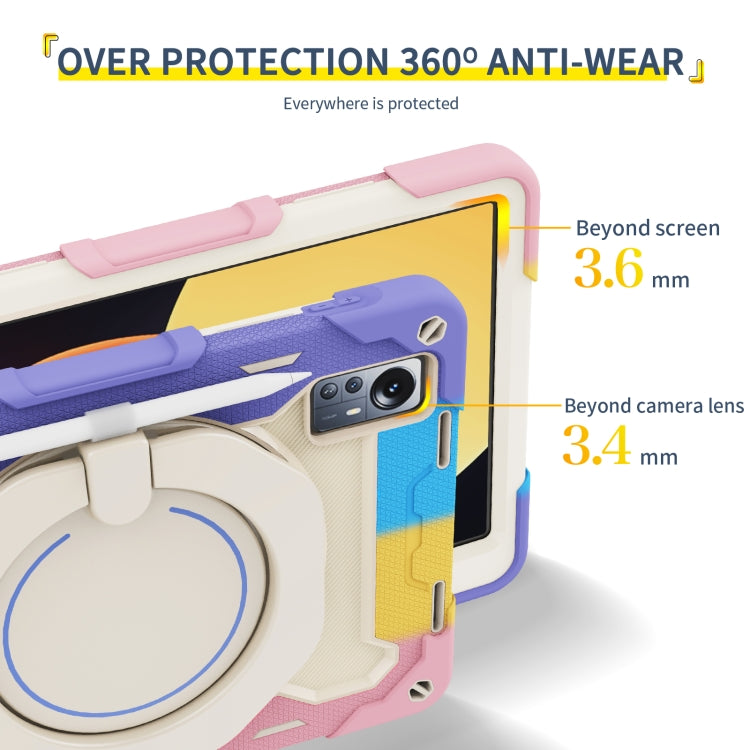 Armor Contrast Color Silicone + PC Tablet Case, For Xiaomi Pad 5 Pro 12.4