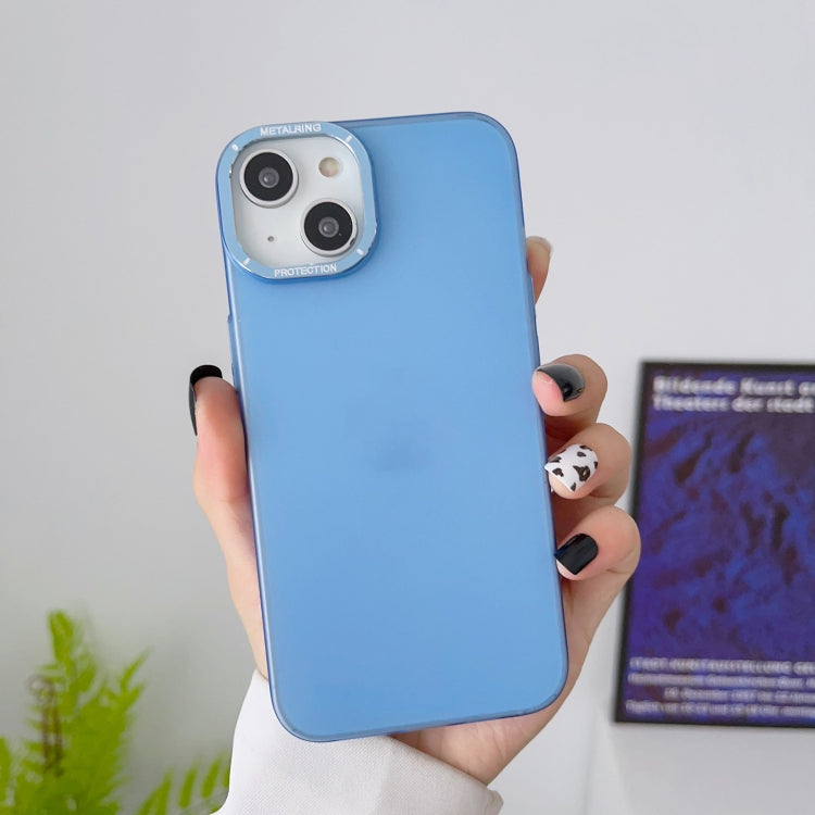 Frosted Metal Lens Frame PC Phone Case, For iPhone 13