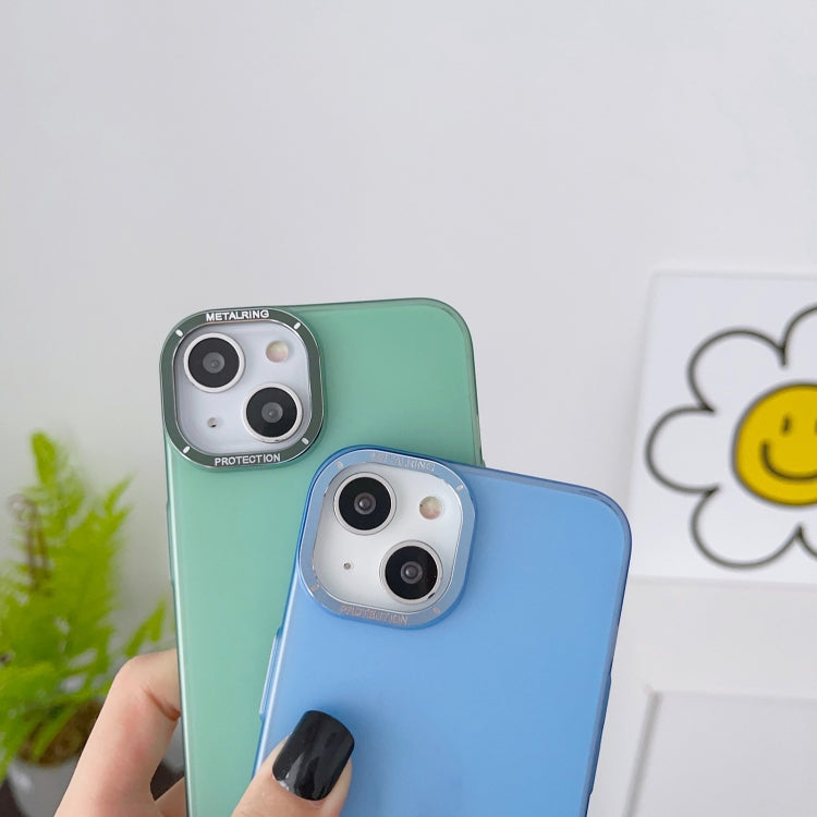 Frosted Metal Lens Frame PC Phone Case, For iPhone 13