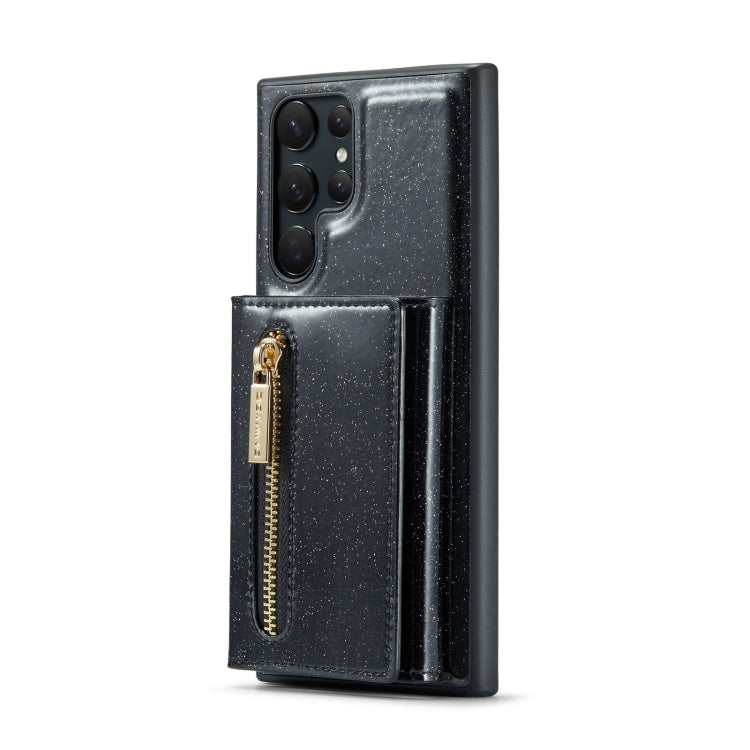 DG.MING M3 Series Glitter Powder Card Bag Leather Case, For Samsung Galaxy S22 Ultra 5G, For iPhone 14 Pro Max