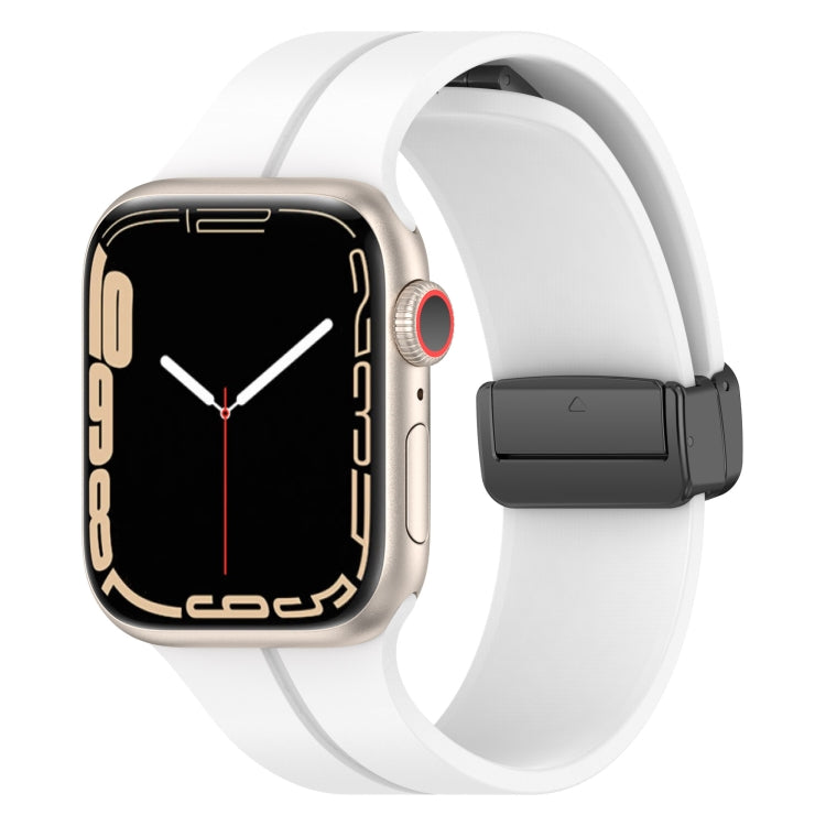 Solid Color Silicone Watch Band, For Apple Watch Ultra 49mm / Series 8&7 45mm / SE 2&6&SE&5&4 44mm