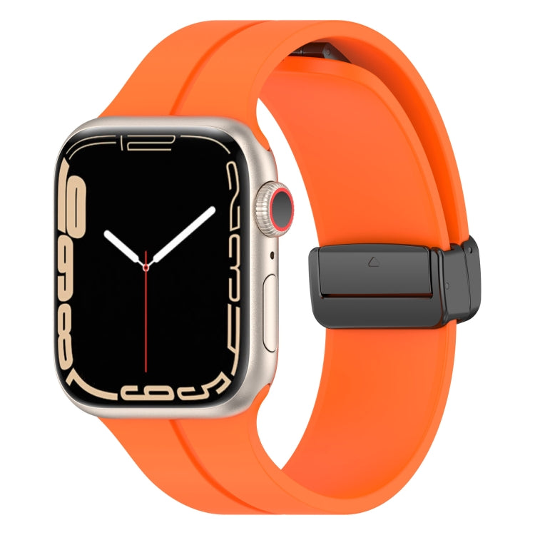 Solid Color Silicone Watch Band, For Apple Watch Ultra 49mm / Series 8&7 45mm / SE 2&6&SE&5&4 44mm