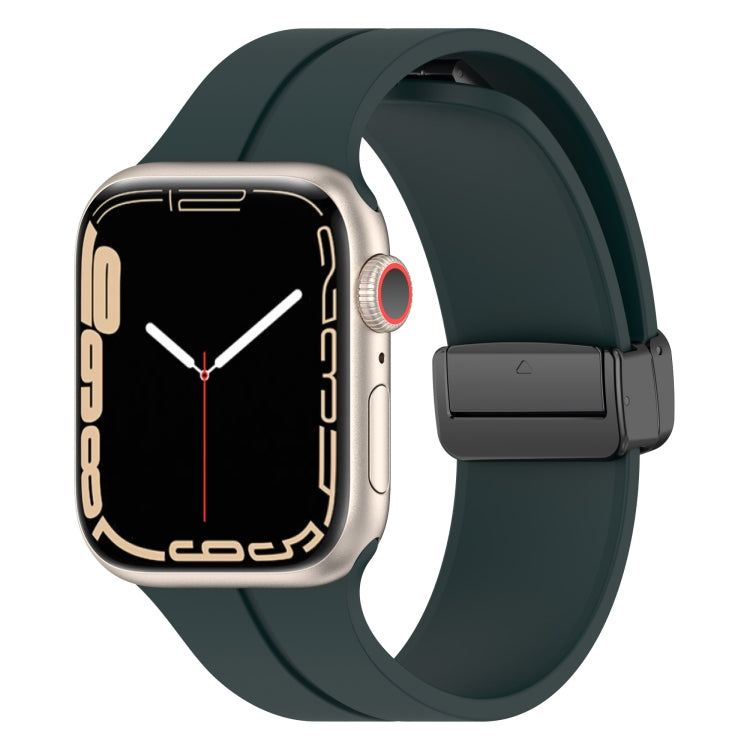 Solid Color Silicone Watch Band, For Apple Watch Ultra 49mm / Series 8&7 45mm / SE 2&6&SE&5&4 44mm