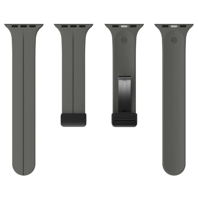Solid Color Silicone Watch Band, For Apple Watch Series 8&7 41mm / SE 2&6&SE&5&4 40mm / 3&2&1 38mm
