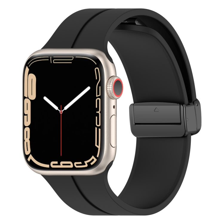 Solid Color Silicone Watch Band, For Apple Watch Ultra 49mm / Series 8&7 45mm / SE 2&6&SE&5&4 44mm