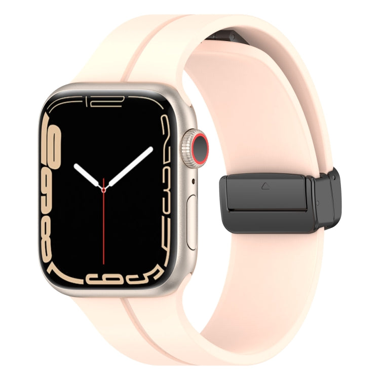 Solid Color Silicone Watch Band, For Apple Watch Ultra 49mm / Series 8&7 45mm / SE 2&6&SE&5&4 44mm