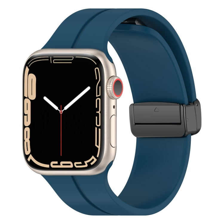 Solid Color Silicone Watch Band, For Apple Watch Ultra 49mm / Series 8&7 45mm / SE 2&6&SE&5&4 44mm