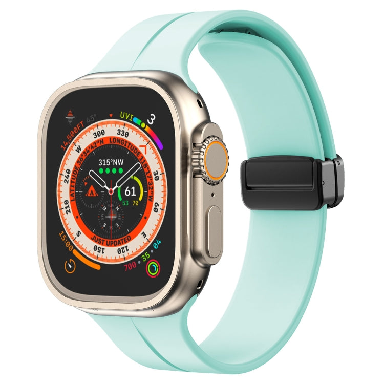 Solid Color Silicone Watch Band, For Apple Watch Ultra 49mm / Series 8&7 45mm / SE 2&6&SE&5&4 44mm