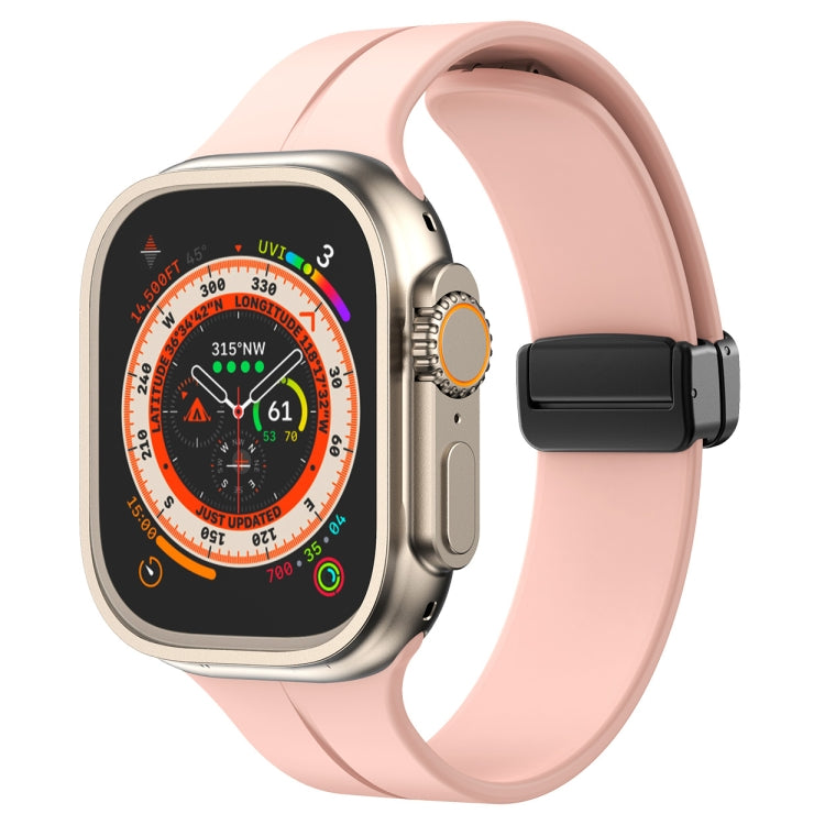 Solid Color Silicone Watch Band, For Apple Watch Ultra 49mm / Series 8&7 45mm / SE 2&6&SE&5&4 44mm