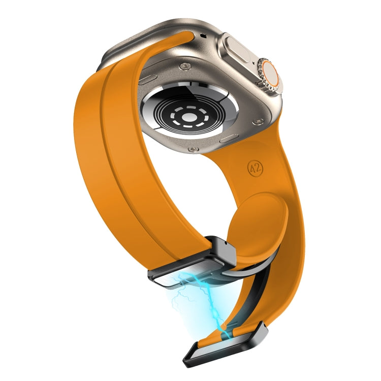 Solid Color Silicone Watch Band, For Apple Watch Series 8&7 41mm / SE 2&6&SE&5&4 40mm / 3&2&1 38mm