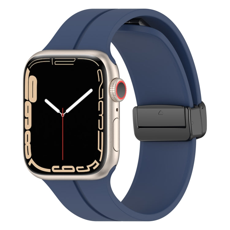 Solid Color Silicone Watch Band, For Apple Watch Series 8&7 41mm / SE 2&6&SE&5&4 40mm / 3&2&1 38mm