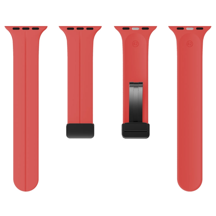 Solid Color Silicone Watch Band, For Apple Watch Ultra 49mm / Series 8&7 45mm / SE 2&6&SE&5&4 44mm