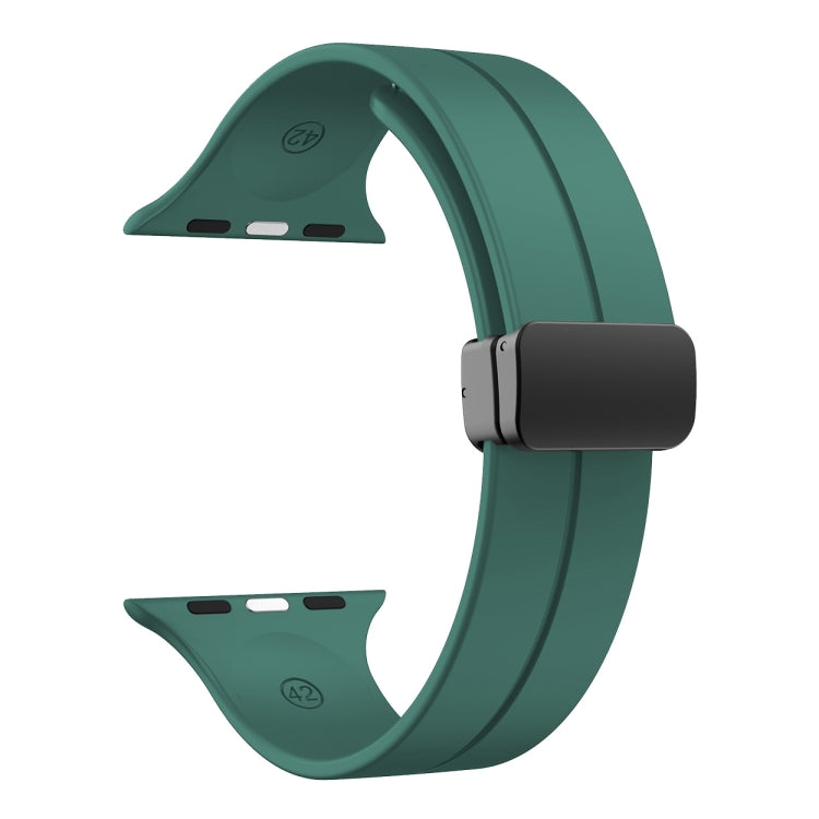 Solid Color Silicone Watch Band, For Apple Watch Series 8&7 41mm / SE 2&6&SE&5&4 40mm / 3&2&1 38mm