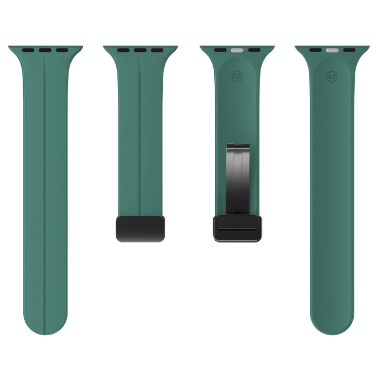 Solid Color Silicone Watch Band, For Apple Watch Series 8&7 41mm / SE 2&6&SE&5&4 40mm / 3&2&1 38mm