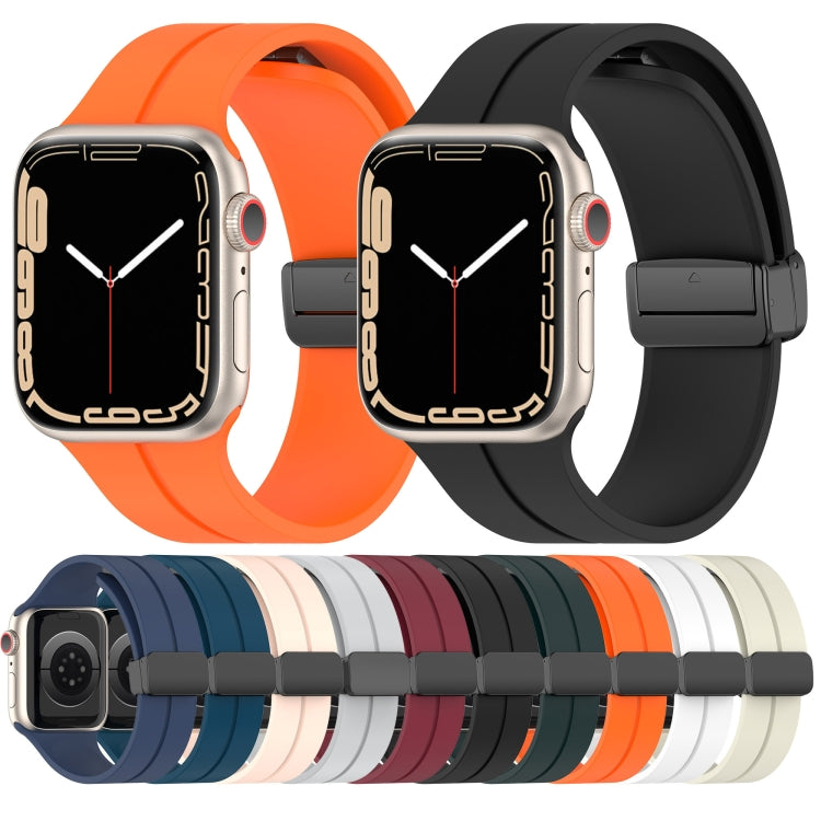 Solid Color Silicone Watch Band, For Apple Watch Series 8&7 41mm / SE 2&6&SE&5&4 40mm / 3&2&1 38mm