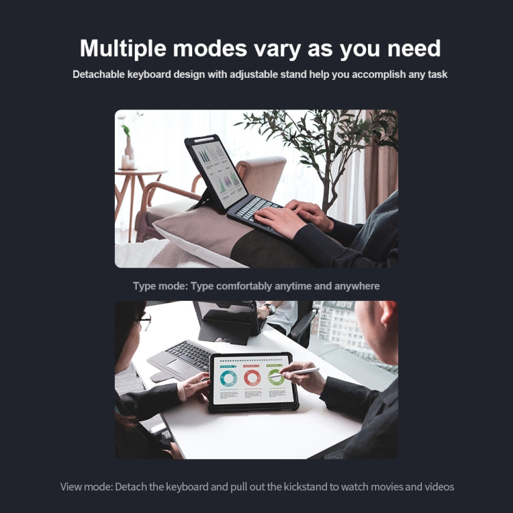Étui clavier Nillkin Bumper Combo, pour iPad Pro 12.9 2020/2021, pour Samsung Galaxy Tab S8+/S8+ 5G/S7+/S7 FE